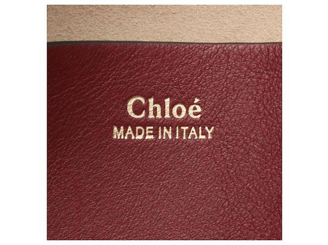 Chloé Hayley Schultertasche aus rotem Leder - Ansicht 4