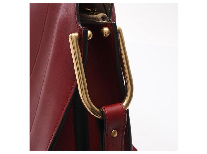 Chloé Hayley Schultertasche aus rotem Leder - Ansicht 9