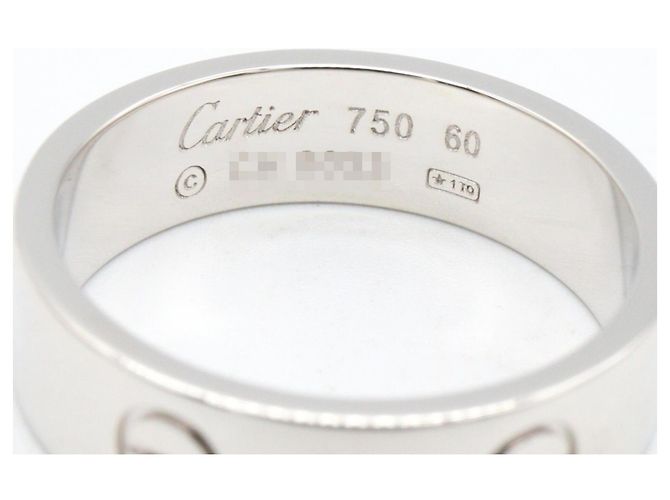 Anello Cartier Love in oro bianco 18K - vista 3