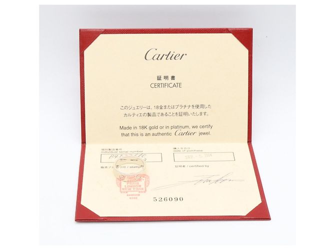 Anello Cartier Love in oro bianco 18K - vista 6