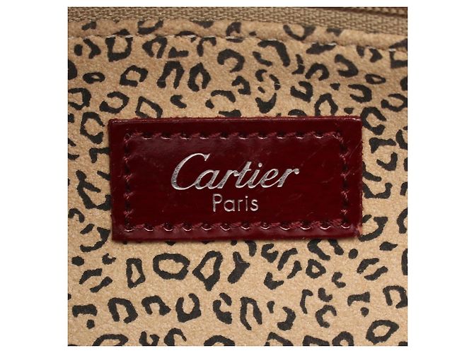 Borsa a tracolla Cartier Panthère in Bordeaux - vista 4