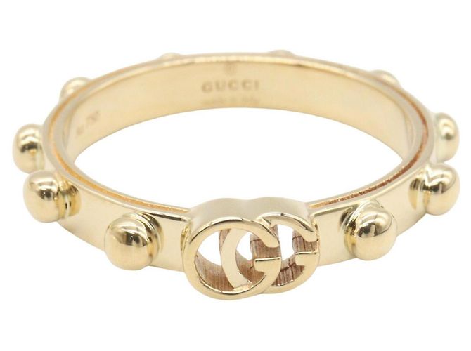 Anello Gucci GG Running Band in Oro Giallo 18K - vista 2