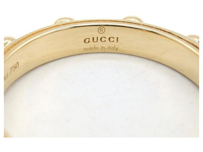 Anello Gucci GG Running Band in Oro Giallo 18K - vista 4
