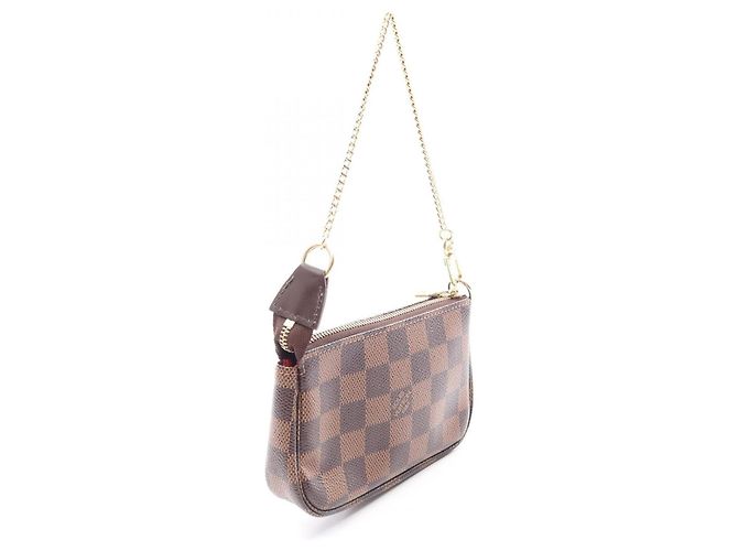 Bolso Louis Vuitton Mini Pochette Accessoires Damier Ebene T&B - vista 2
