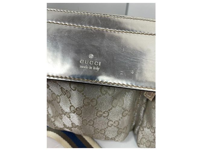 Borsa cintura Gucci GG Supreme argento - vista 2
