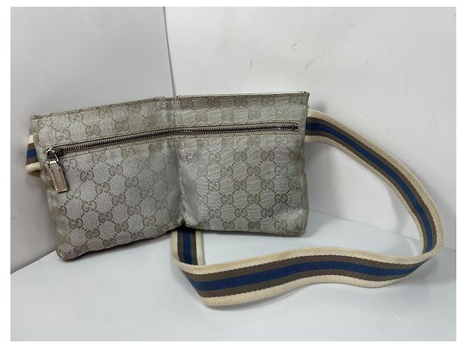 Borsa cintura Gucci GG Supreme argento - vista 3