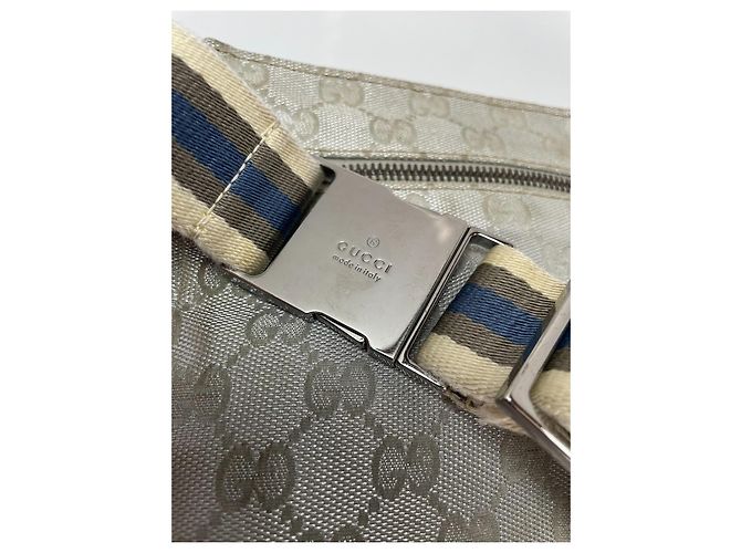 Borsa cintura Gucci GG Supreme argento - vista 6
