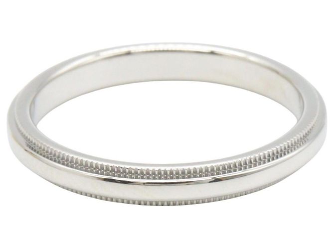 Autre Marque Tiffany & Co. Milgrain Band Ring aus Platin - Ansicht 2