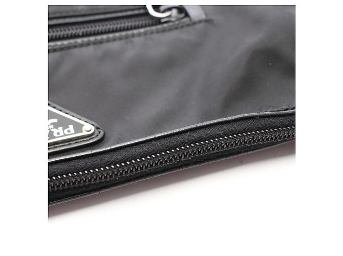Bolso de hombro Prada TESSUTO en negro - vista 14
