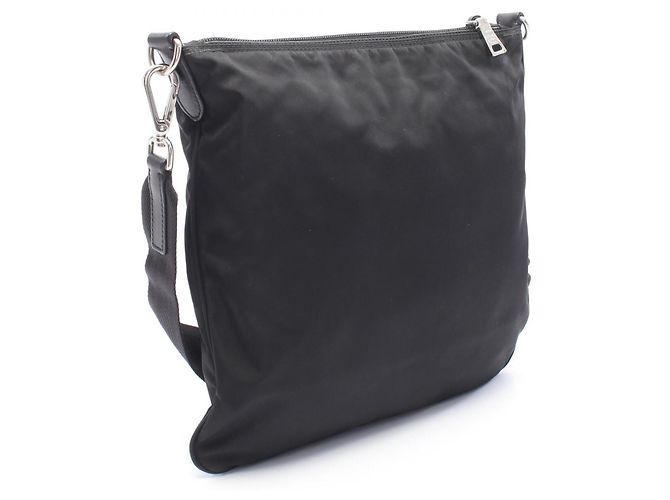 Bolso de hombro Prada TESSUTO en negro - vista 2