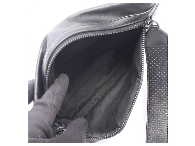 Borsa a pochette Bottega Veneta in pelle nera - vista 3