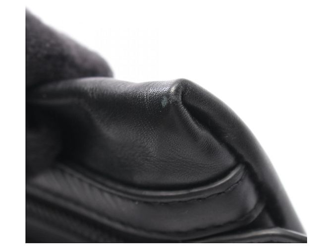 Borsa a pochette Bottega Veneta in pelle nera - vista 7