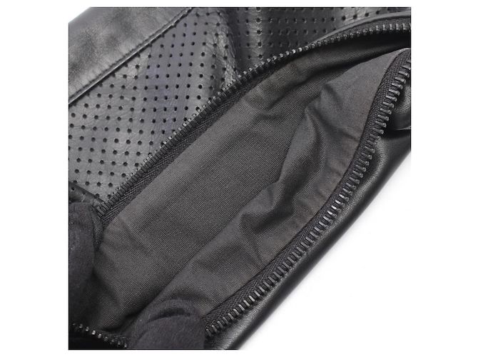 Borsa a pochette Bottega Veneta in pelle nera - vista 8