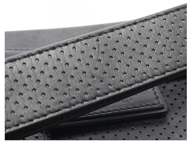 Borsa a pochette Bottega Veneta in pelle nera - vista 9