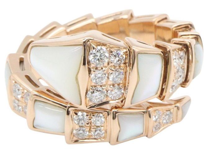 Bulgari Anello BVLGARI Serpenti XL Madreperla e Diamanti - vista 2