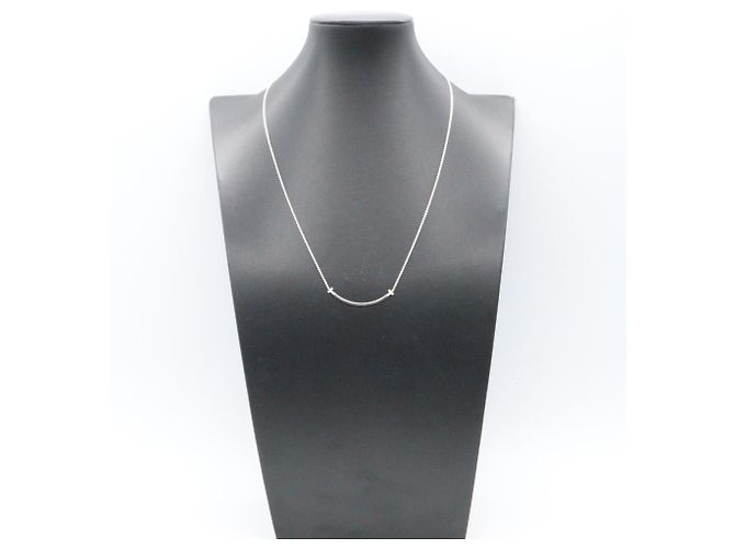 Autre Marque Collana Tiffany & Co. T Smile Small Diamond - vista 8