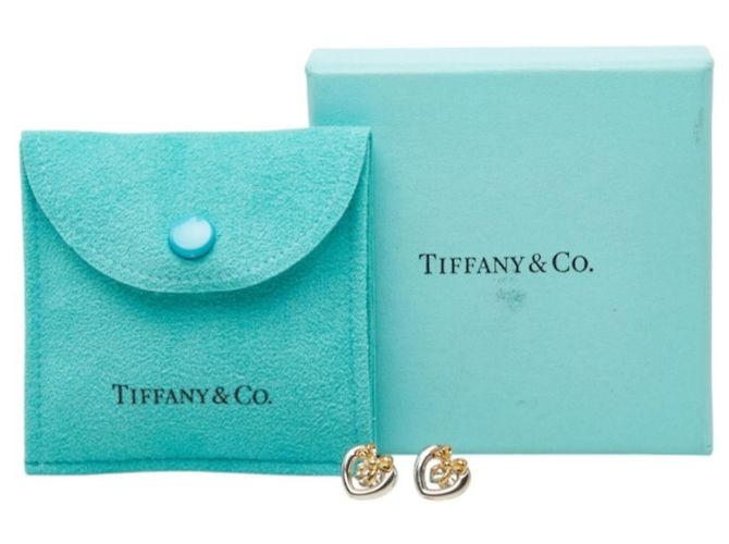 Autre Marque Tiffany & Co. Heart Ribbon Stecker-Ohrringe - Ansicht 7