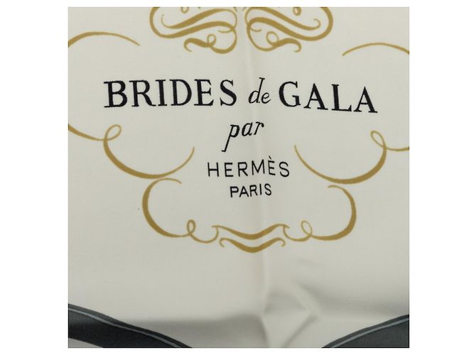 Hermès Pañuelo de seda Hermes Carre 90 Brides de Gala - vista 4