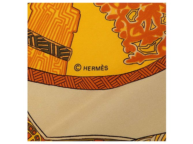 Hermès Foulard Hermes Carre 90 ART des STEPPES - vista 5