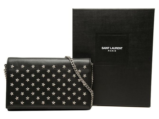 Autre Marque Borsa a tracolla Saint Laurent Star Studded Crossbody Wallet Chain Shoulder Bag - vista 7