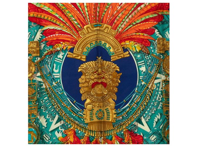 Hermès Foulard Hermes Carre 90 Mexique - vista 2