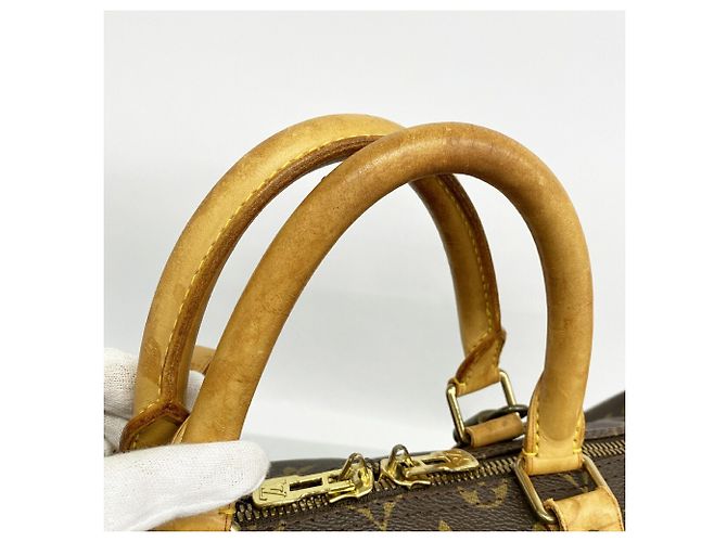 Louis Vuitton Brown Boston Monogram Keepall Bandoulière 55 - vue 10