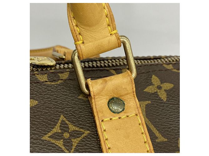 Louis Vuitton Brown Boston Monogram Keepall Bandoulière 55 - vue 11