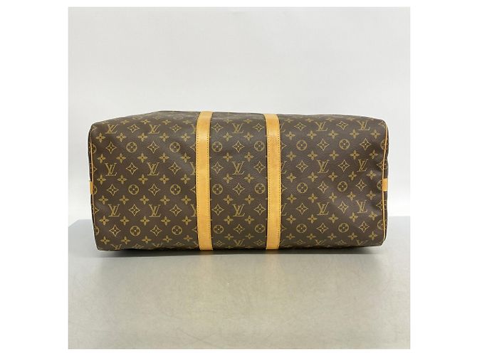 Louis Vuitton Brown Boston Monogram Keepall Bandoulière 55 - vue 3
