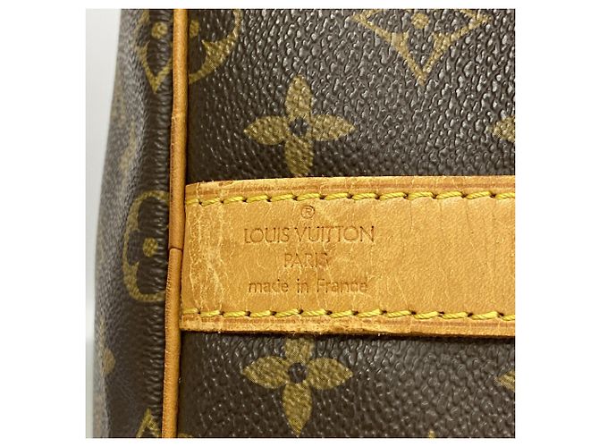 Louis Vuitton Brown Boston Monogram Keepall Bandoulière 55 - vue 5