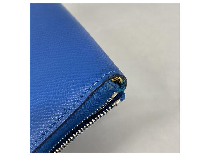 Hermès Cartera larga Hermes Azap en Blue Zanzibar - vista 6