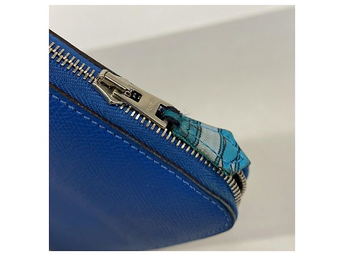 Hermès Cartera larga Hermes Azap en Blue Zanzibar - vista 7