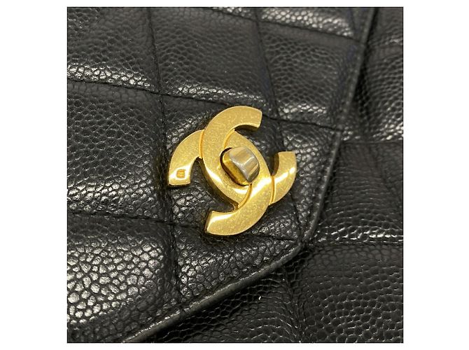 Timeless Bolso Tote Chanel de piel de becerro granulada negra - vista 11