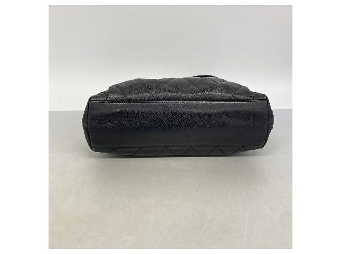 Timeless Bolso Tote Chanel de piel de becerro granulada negra - vista 3