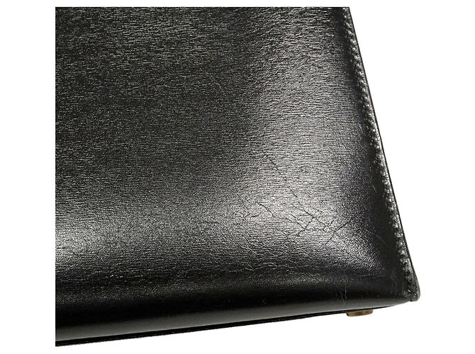 Hermès Borsa Hermes Kelly 32 in pelle Box Calf nera - vista 12
