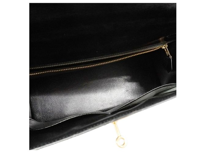 Hermès Borsa Hermes Kelly 32 in pelle Box Calf nera - vista 4
