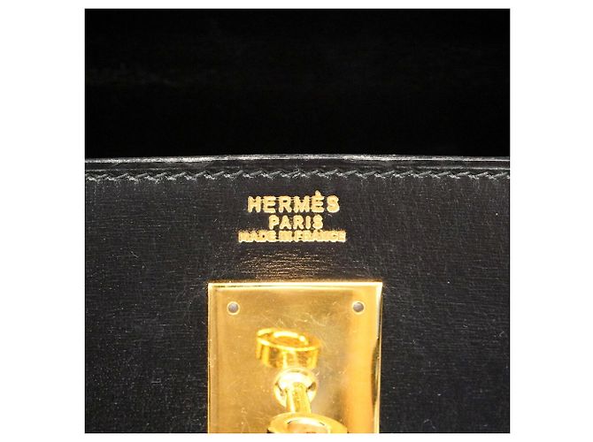 Hermès Borsa Hermes Kelly 32 in pelle Box Calf nera - vista 5