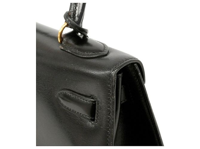 Hermès Borsa Hermes Kelly 32 in pelle Box Calf nera - vista 7