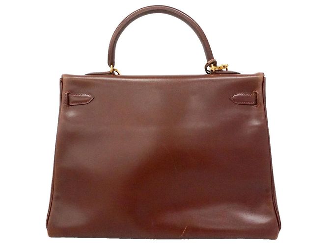 Hermès Bolsa Hermes Kelly 35 em Noisette - vista 14