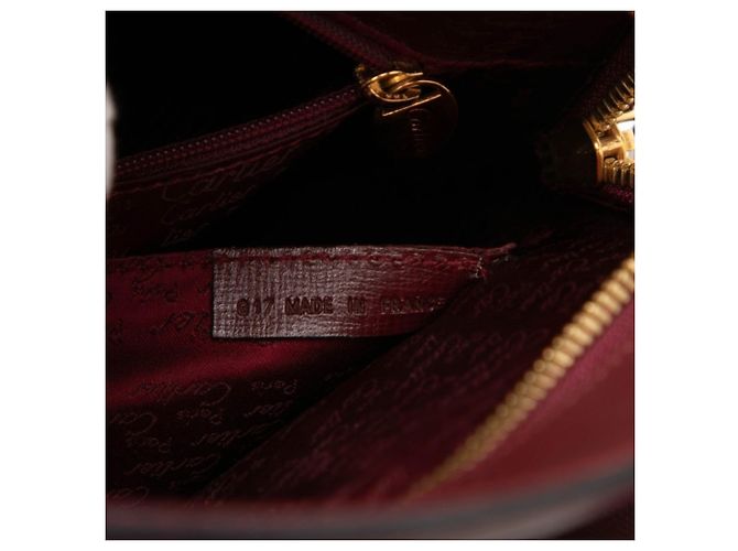 Borsa Cartier Must Line in pelle Bordeaux/Rosso Vino - vista 6