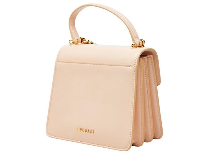 Bulgari Bolsa Bvlgari Serpenti Forever em couro rosa claro - vista 2