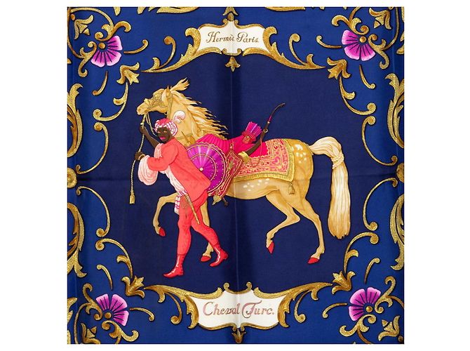 Hermès Foulard Hermes Carre 90 Turkish Horse Cheval Turc - vista 2