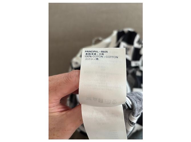 T-shirt Louis Vuitton Checkerboard com Monograma - vista 4
