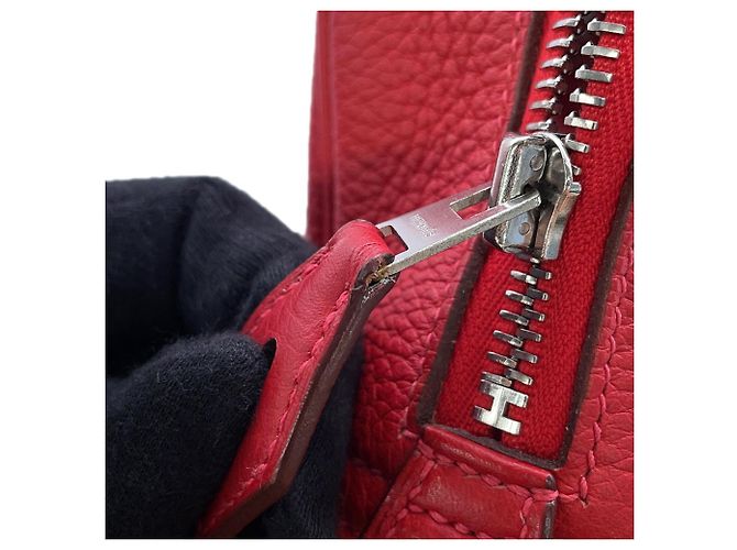 Hermès Bolsa Hermes Omnibus PM em Vermilion - vista 12