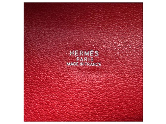 Hermès Bolsa Hermes Omnibus PM em Vermilion - vista 14