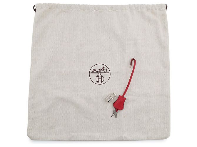 Hermès Bolsa Hermes Omnibus PM em Vermilion - vista 15