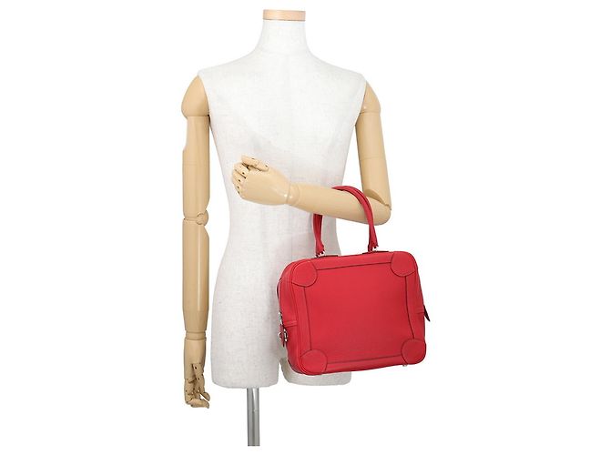 Hermès Bolsa Hermes Omnibus PM em Vermilion - vista 4
