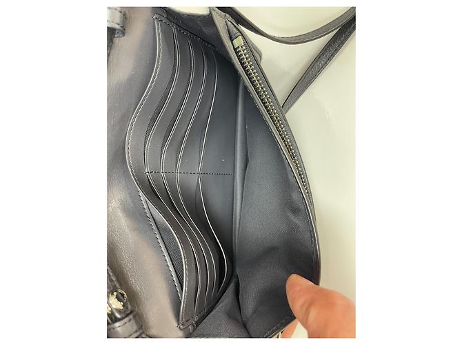 Bolsa tiracolo Coach em denim e couro com patches - vista 10
