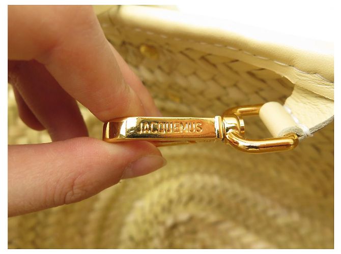 NEU JACQUEMUS LE PETIT PANIER DE PLAGE HANDTASCHE AUS RAFFIA MIT SCHULTERGURT - Ansicht 10