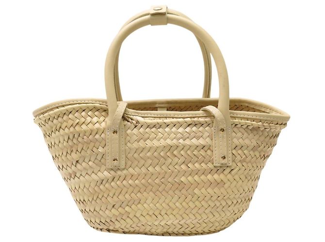 NEU JACQUEMUS LE PETIT PANIER DE PLAGE HANDTASCHE AUS RAFFIA MIT SCHULTERGURT - Ansicht 2