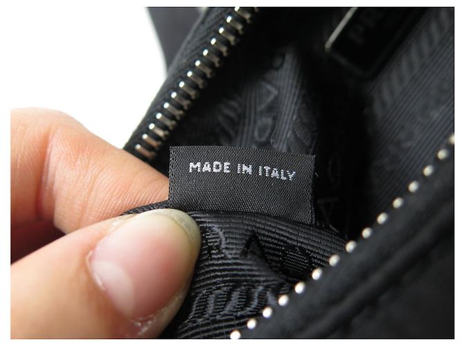 NEUE PRADA RE-EDITION 2005 1BH204 HANDTASCHE SCHWARZ NYLON SCHULTERTASCHE - Ansicht 10